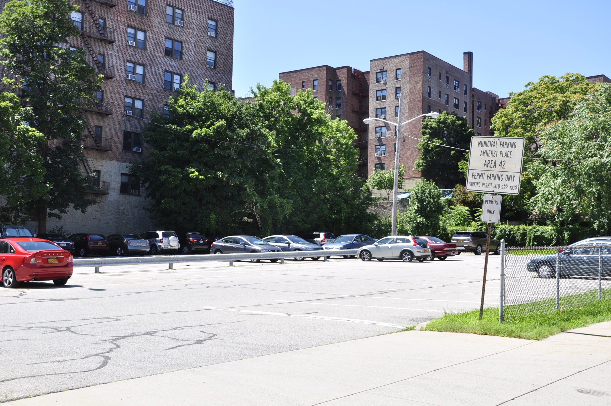 City permit parking lot 42 Amherst Place